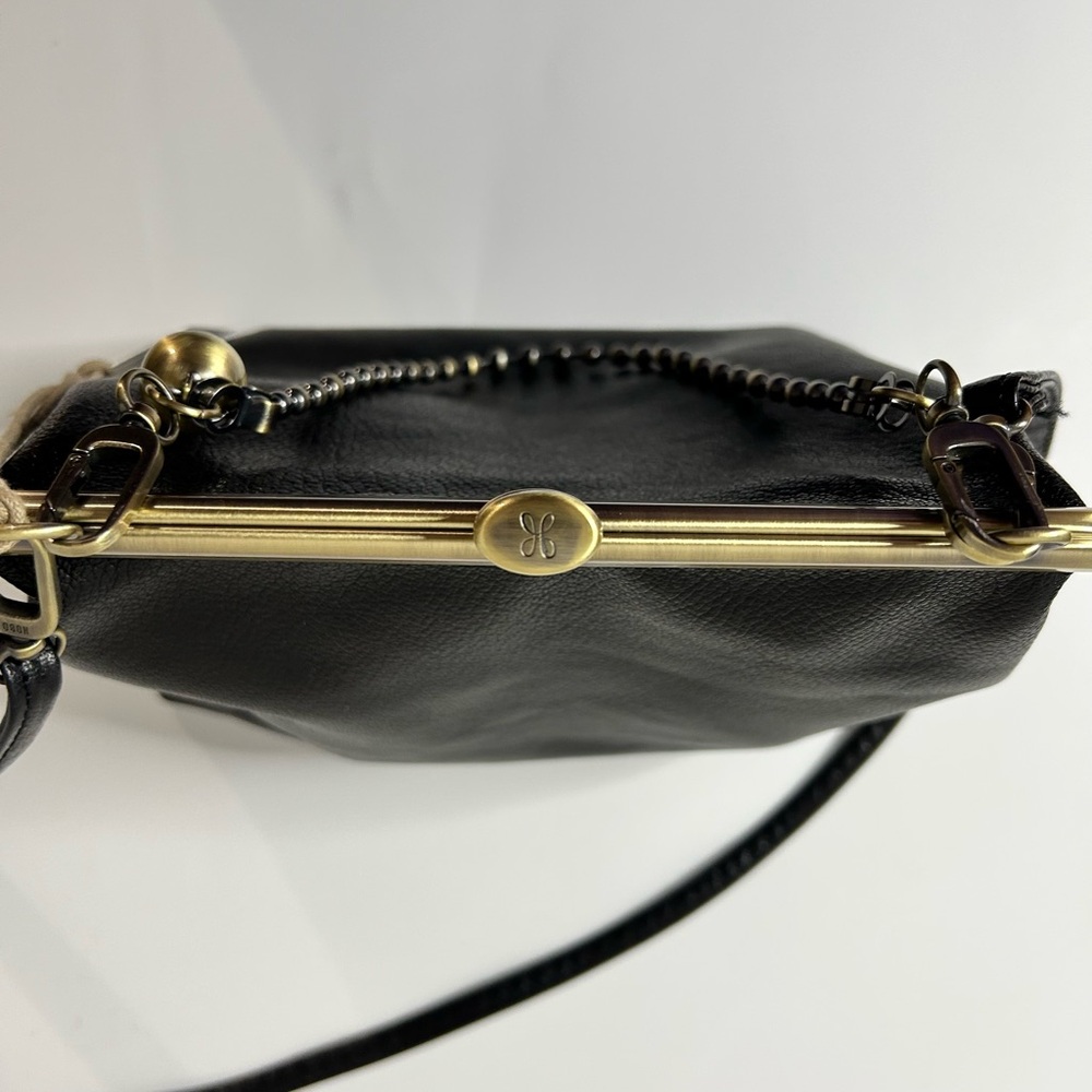 Hobo Amelia Crossbody Micrograin Leather Black NWT - Picture 4 of 13